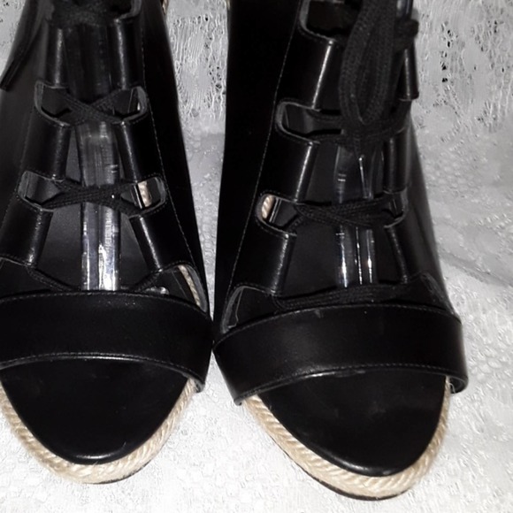 Pierre Hardy Sz 38EU Genuine Leather Gladiator Booties Wedge Shoes Booties - Picture 5 of 11